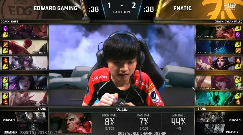 雷火电竞亚洲先驱-FNC碾压EDG，Caps团战一打五半决赛3:2（釜山）